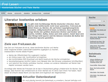 Tablet Screenshot of freilesen.de